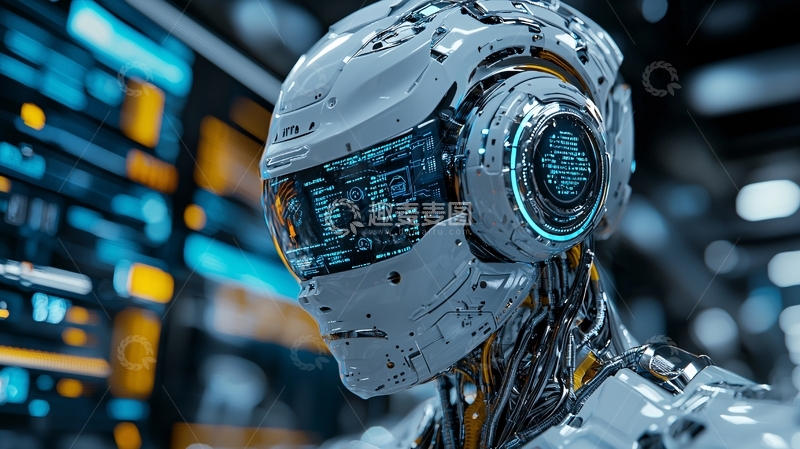 高清大图下载【趣麦麦图】未来科技感机器人