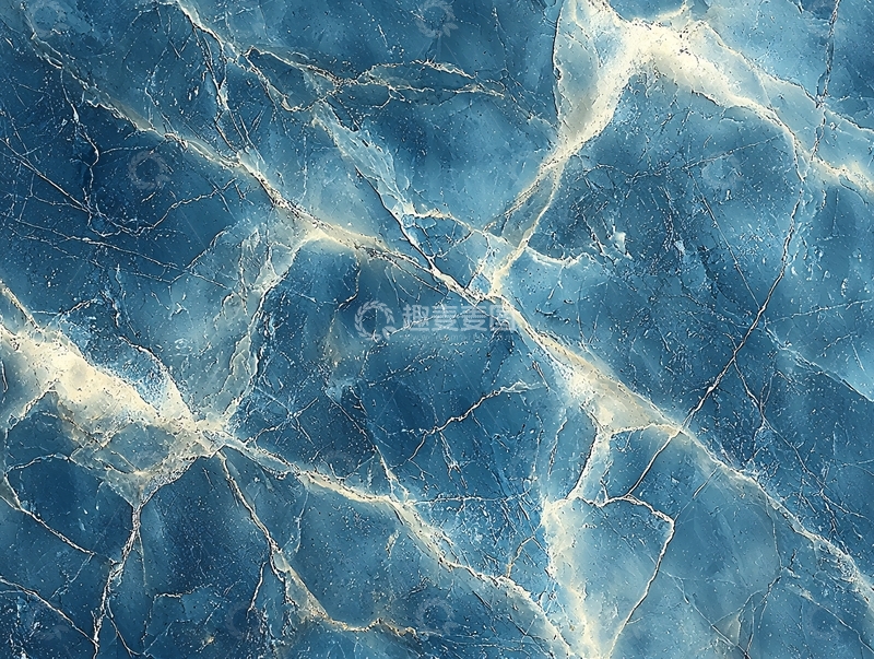 高清大图下载【趣麦麦图】蓝色大理石纹理
