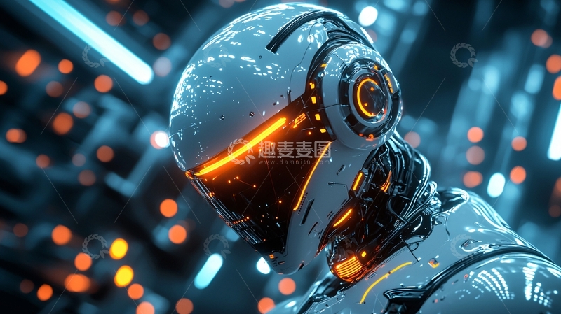 高清大图下载【趣麦麦图】未来科技感机器人