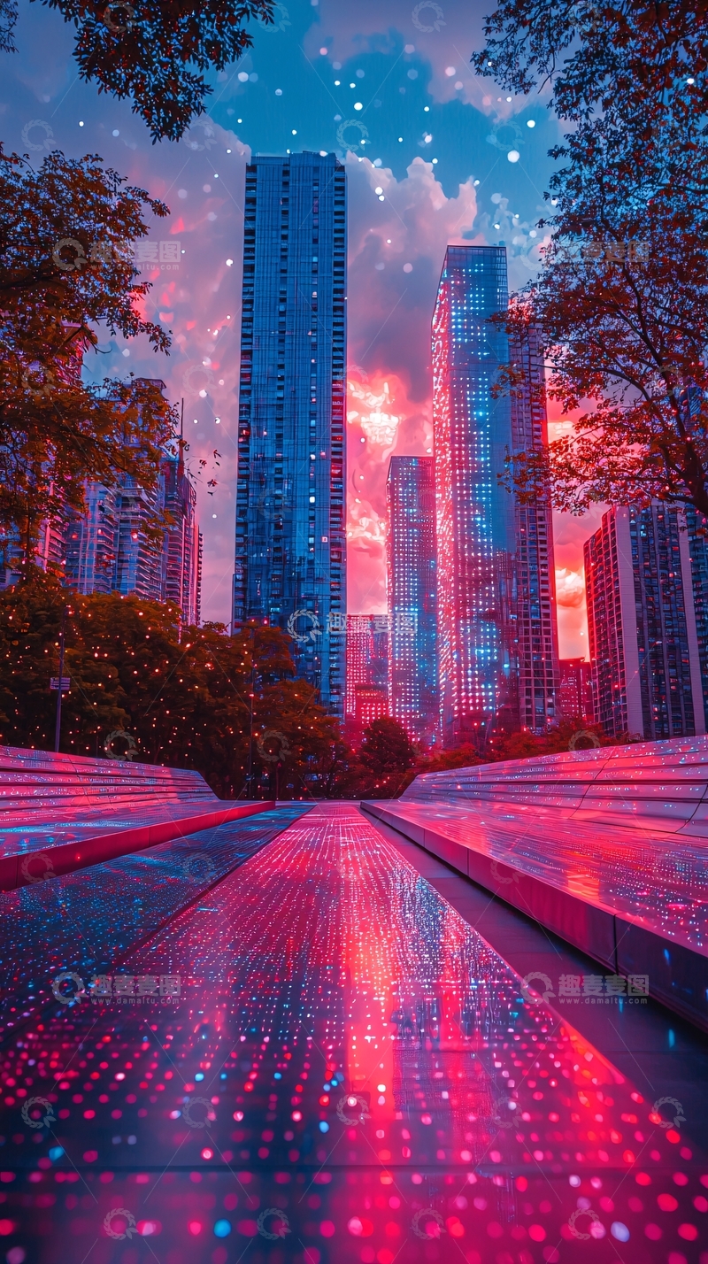 高清大图下载【趣麦麦图】梦幻都市夜景