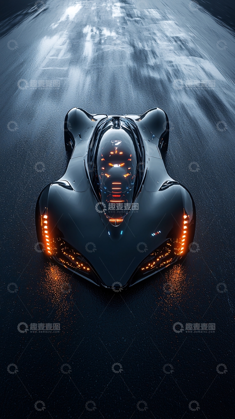 高清大图下载【趣麦麦图】未来感跑车