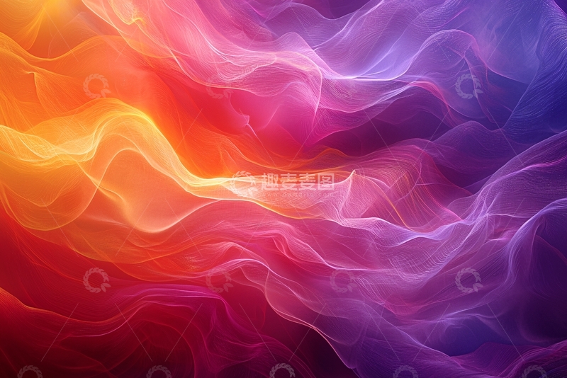 高清大图下载【趣麦麦图】彩色烟雾飘逸背景
