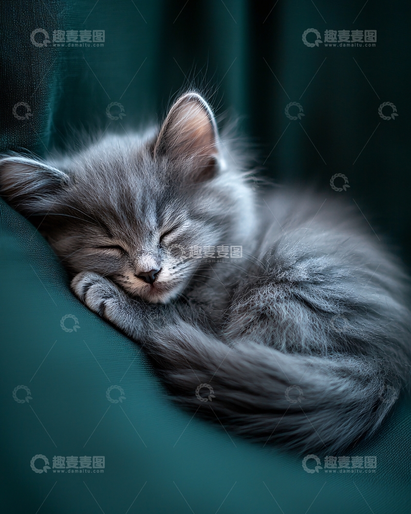 高清大图下载【趣麦麦图】萌宠小猫睡觉