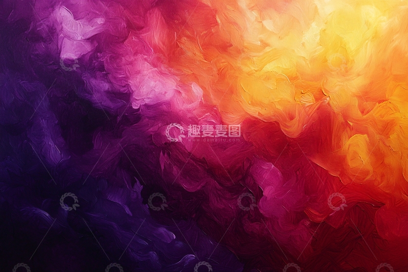 高清大图下载【趣麦麦图】抽象色彩烟雾背景