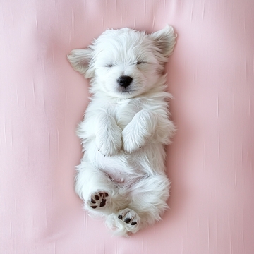 可爱的小狗睡觉