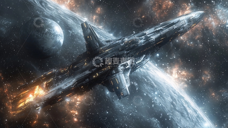 高清大图下载【趣麦麦图】太空战舰