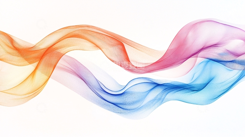 高清大图下载【趣麦麦图】彩色烟雾飘带