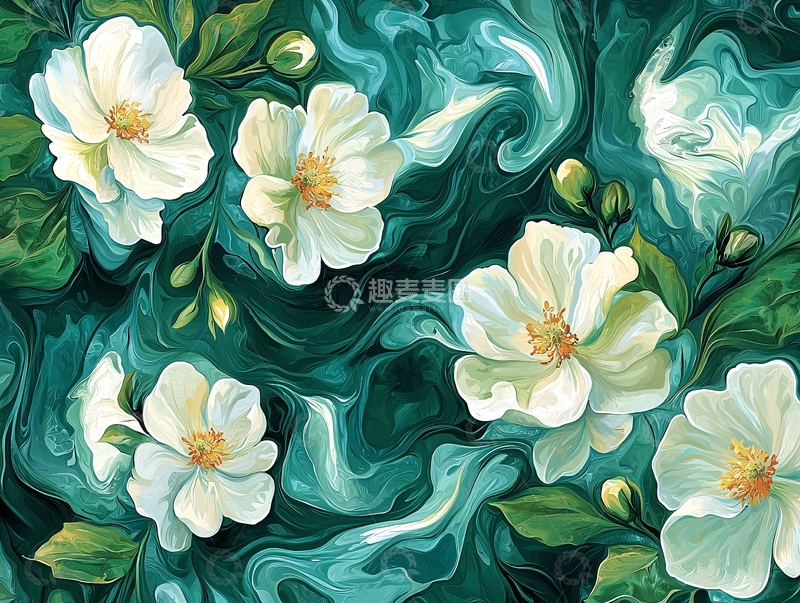 高清大图下载【趣麦麦图】白色花朵