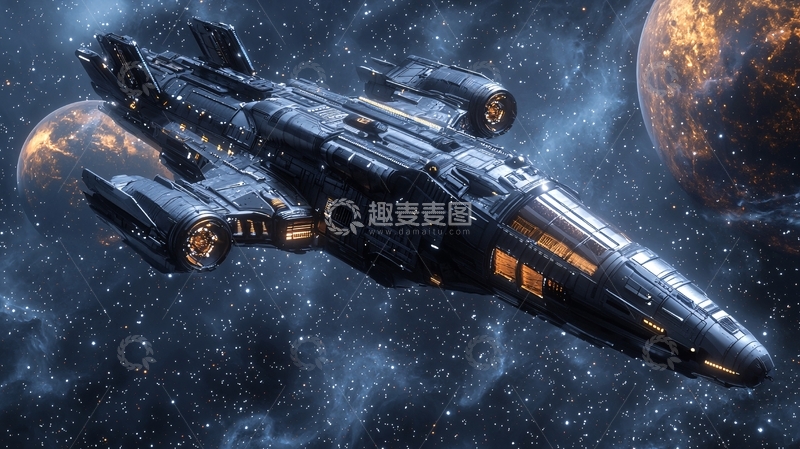 高清大图下载【趣麦麦图】宇宙飞船