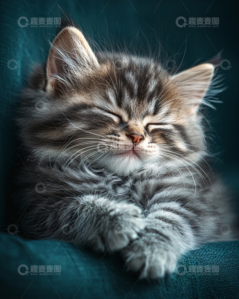 高清大图下载【趣麦麦图】可爱的小猫睡觉