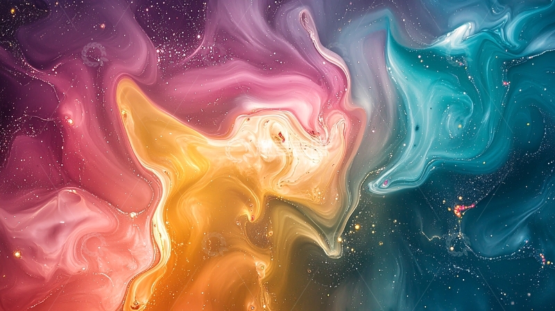 高清大图下载【趣麦麦图】彩色液体流动