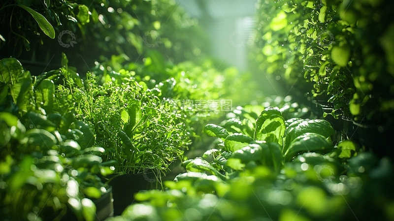高清大图下载【趣麦麦图】绿意盎然的室内植物墙