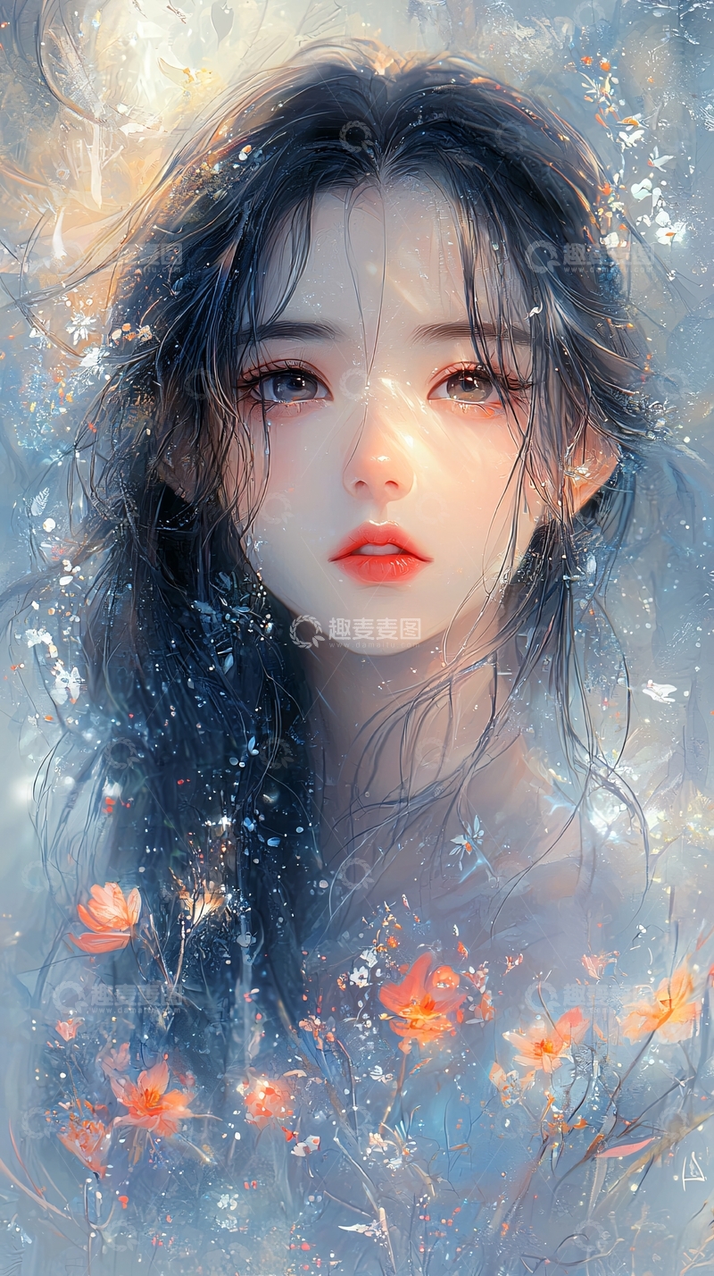 高清大图下载【趣麦麦图】唯美古风少女