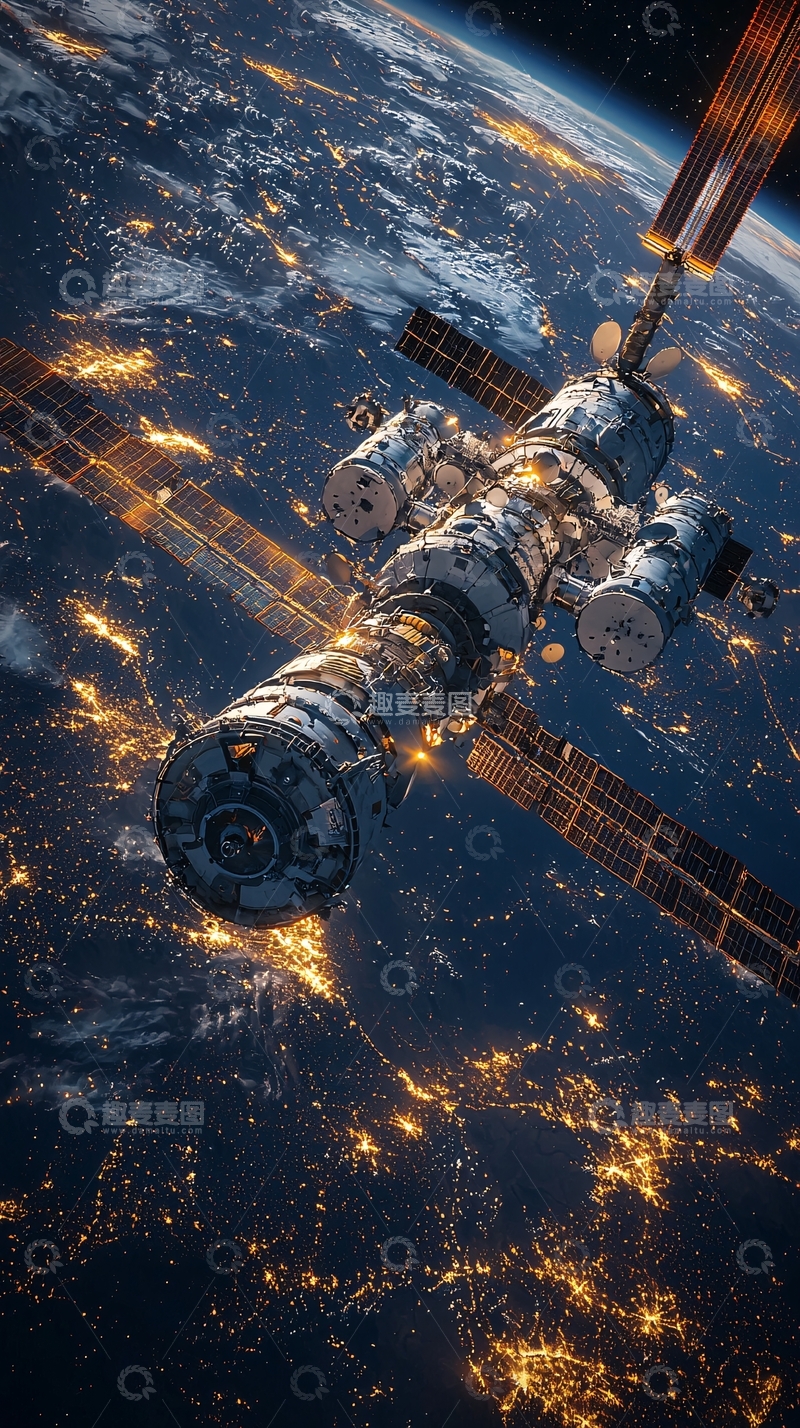 高清大图下载【趣麦麦图】太空站
