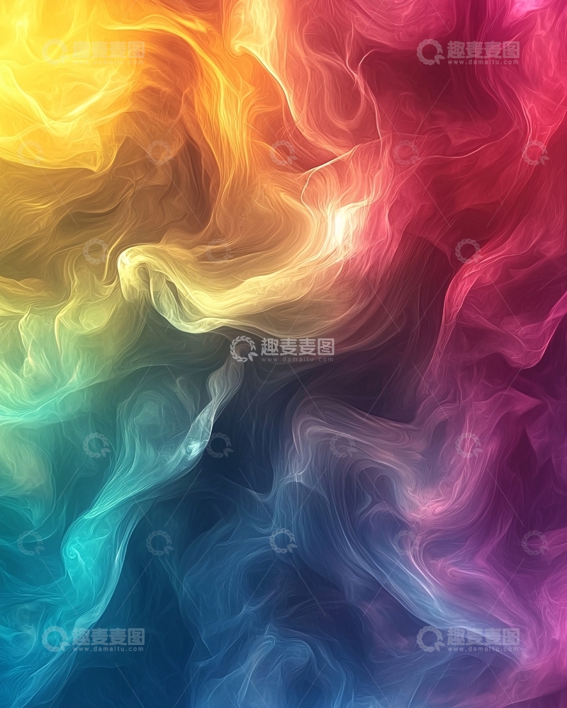 高清大图下载【趣麦麦图】彩色烟雾背景