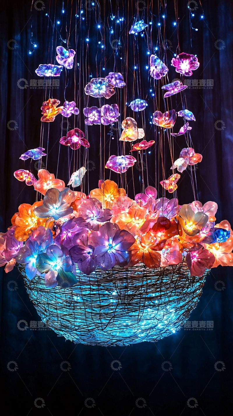 高清大图下载【趣麦麦图】塑料瓶花灯