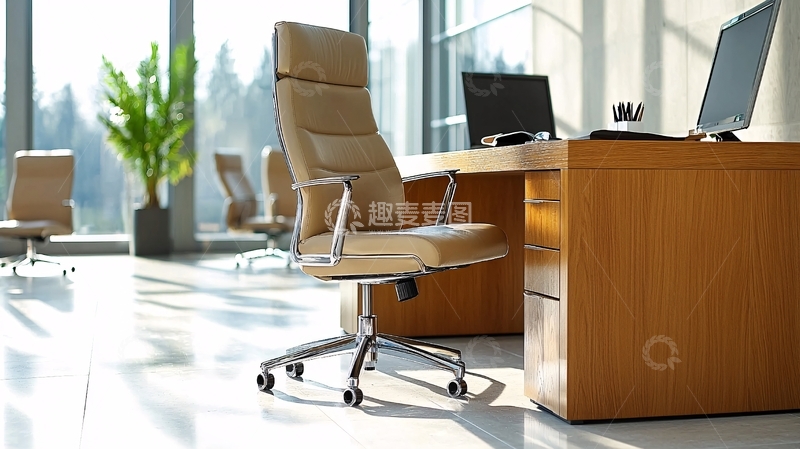 高清大图下载【趣麦麦图】现代化办公室舒适办公椅