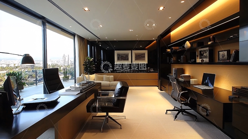 高清大图下载【趣麦麦图】现代简约高端商务办公空间