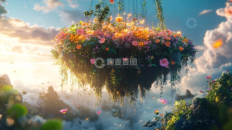 高清大图下载【趣麦麦图】空中花园