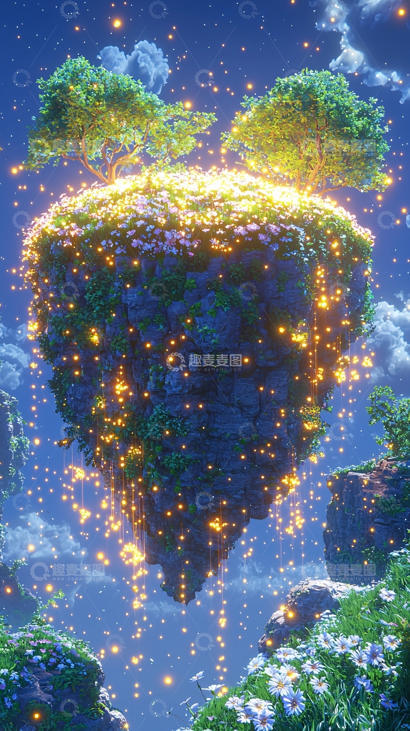 高清大图下载【趣麦麦图】悬浮岛屿4