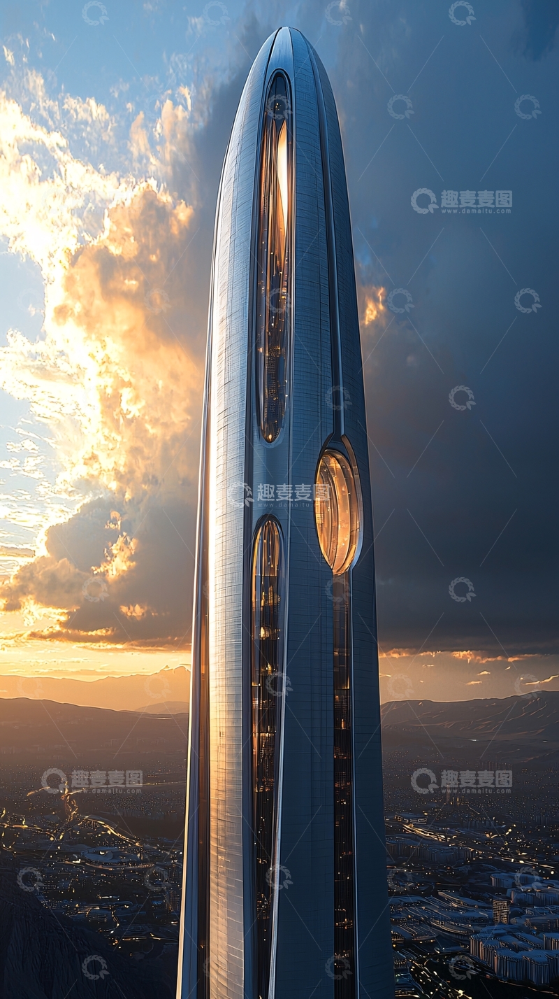 高清大图下载【趣麦麦图】未来都市摩天大楼