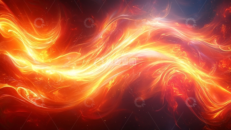 高清大图下载【趣麦麦图】抽象火焰