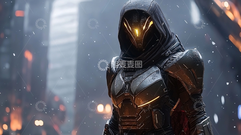 高清大图下载【趣麦麦图】科幻风未来战士