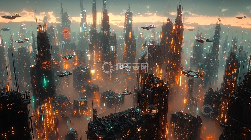 高清大图下载【趣麦麦图】未来都市
