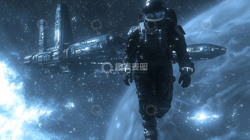 高清大图下载【趣麦麦图】太空宇航员