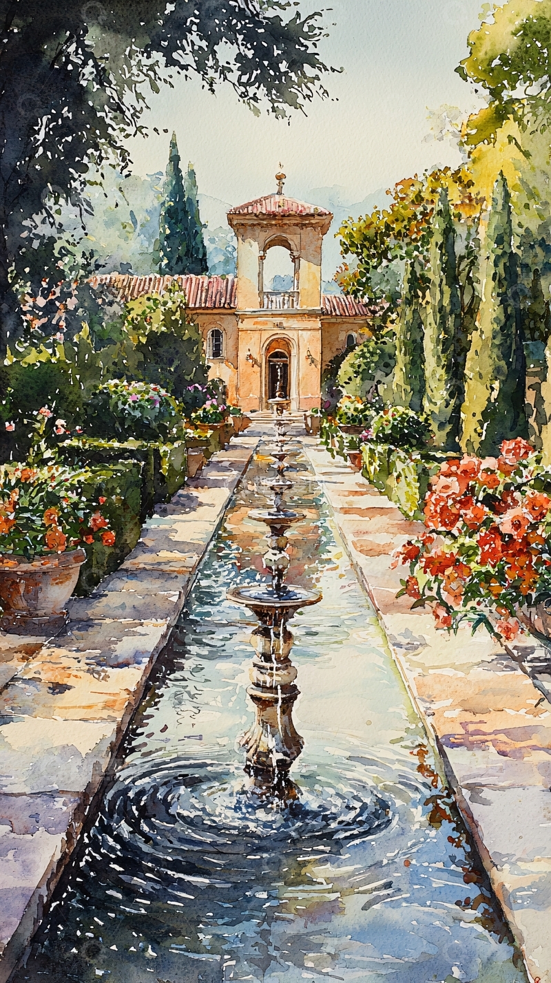 高清大图下载【趣麦麦图】意大利花园