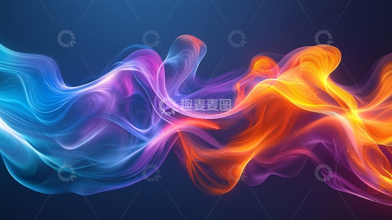 高清大图下载【趣麦麦图】彩色烟雾背景