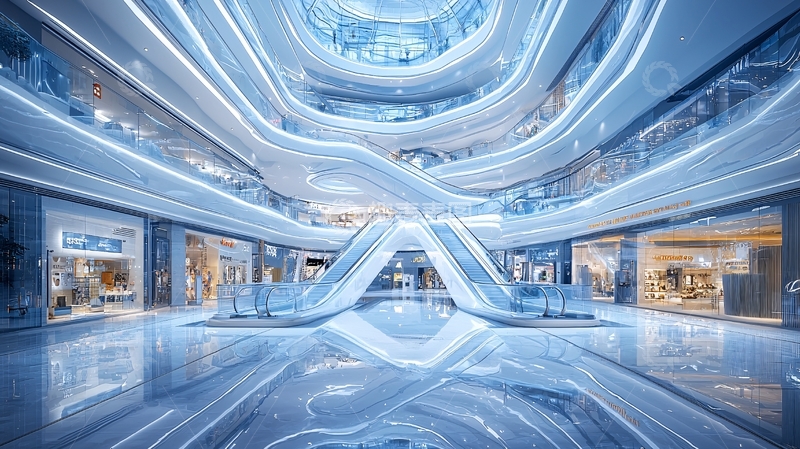 高清大图下载【趣麦麦图】现代化商场内部结构图