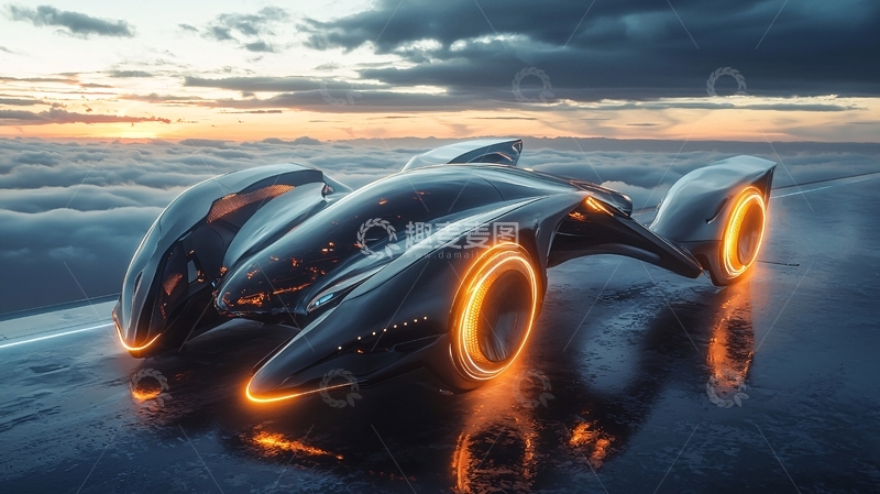 高清大图下载【趣麦麦图】未来概念跑车
