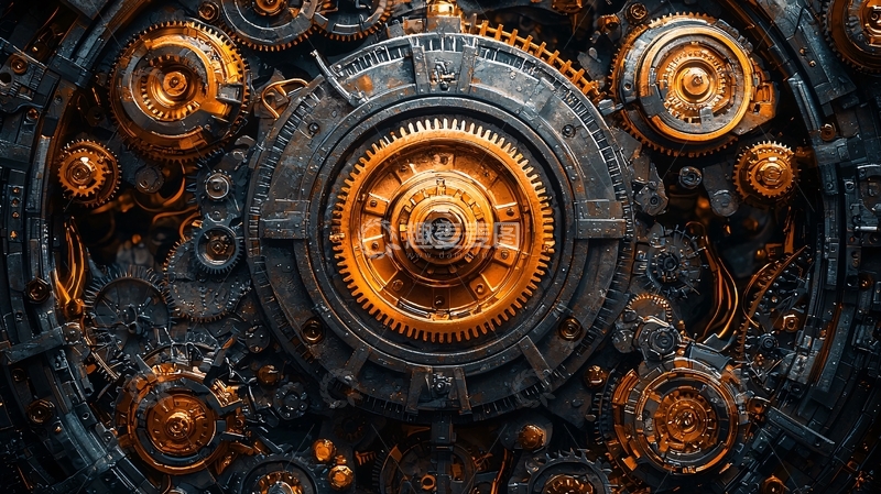 高清大图下载【趣麦麦图】机械齿轮装置