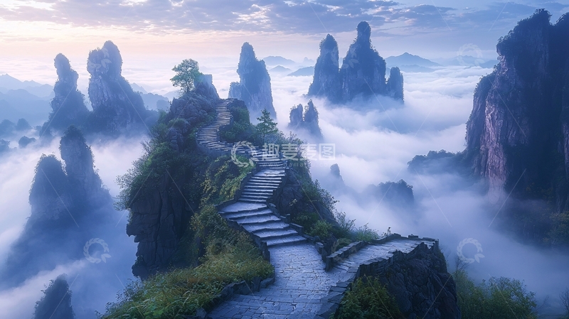 高清大图下载【趣麦麦图】云海仙境