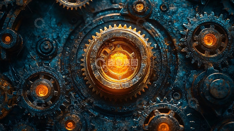 高清大图下载【趣麦麦图】机械齿轮装置
