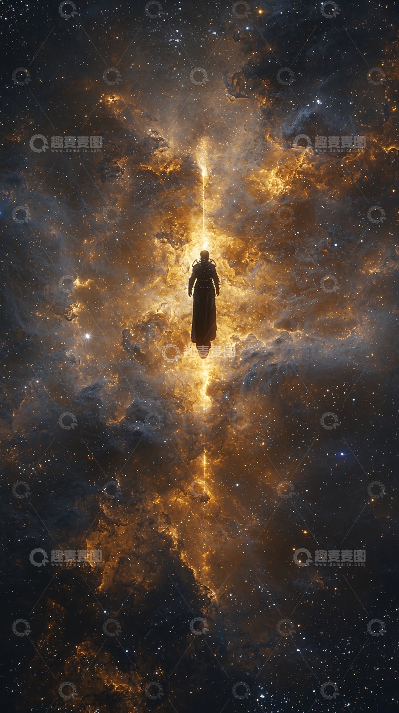 高清大图下载【趣麦麦图】宇宙中孤独的身影