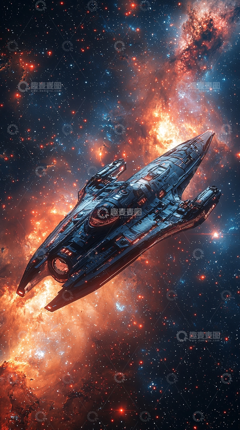 高清大图下载【趣麦麦图】宇宙飞船星际穿越