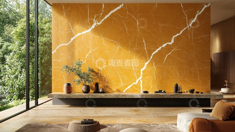 高清大图下载【趣麦麦图】黄金色大理石纹理墙面