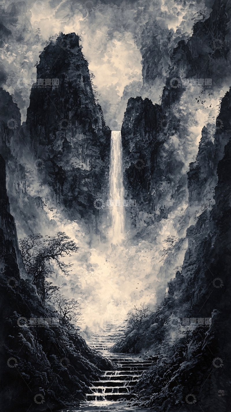 高清大图下载【趣麦麦图】水墨画