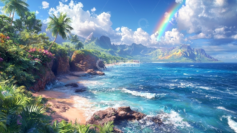 高清大图下载【趣麦麦图】热带海滩