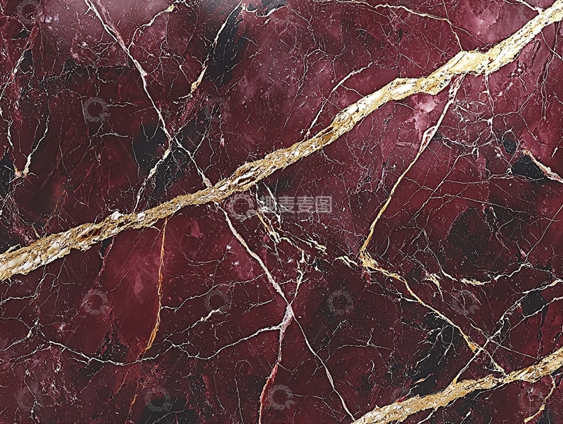 高清大图下载【趣麦麦图】酒红色大理石纹理
