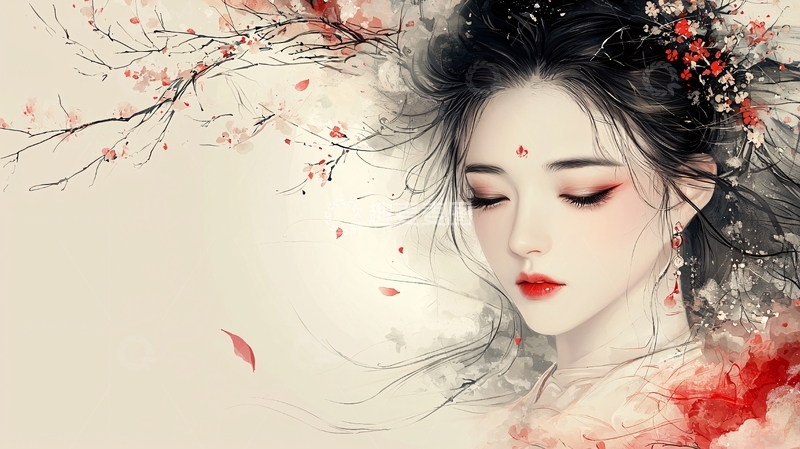 高清大图下载【趣麦麦图】古风美女