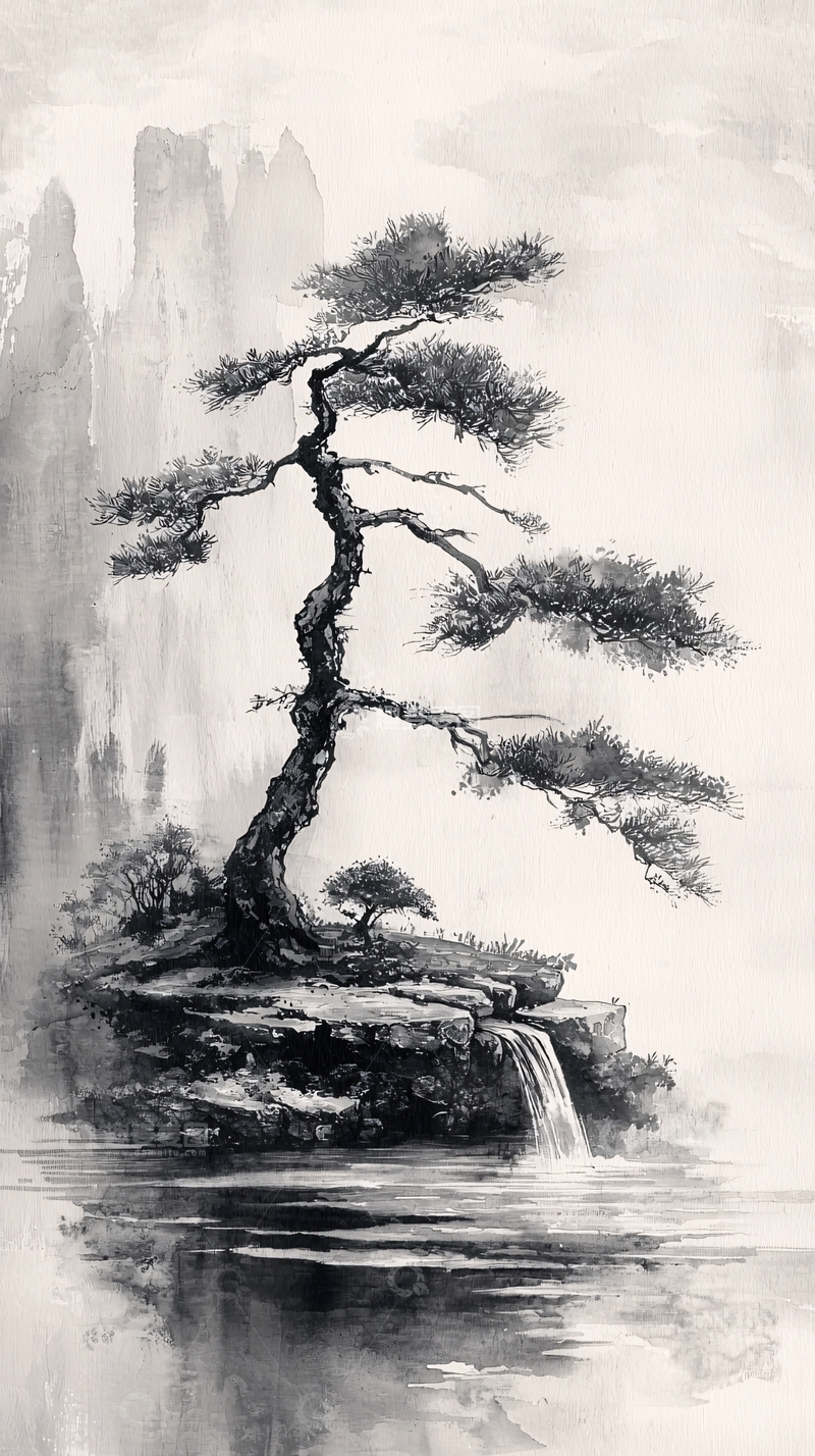 高清大图下载【趣麦麦图】水墨画