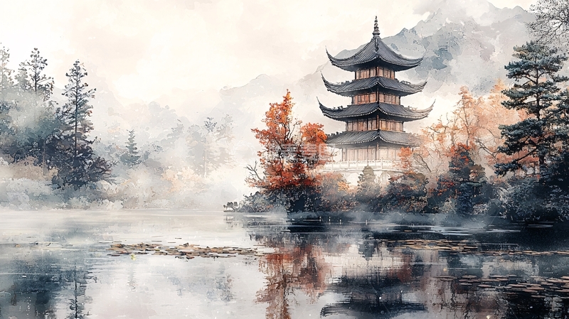 高清大图下载【趣麦麦图】水墨画