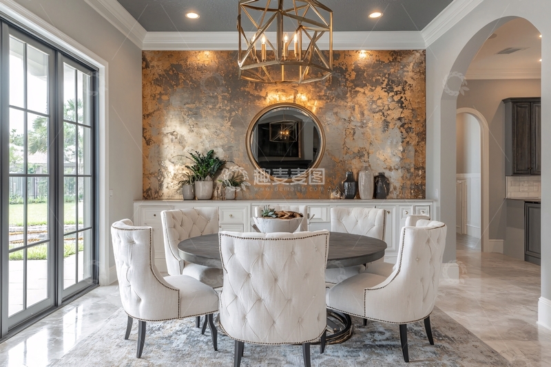 高清大图下载【趣麦麦图】现代轻奢餐厅设计