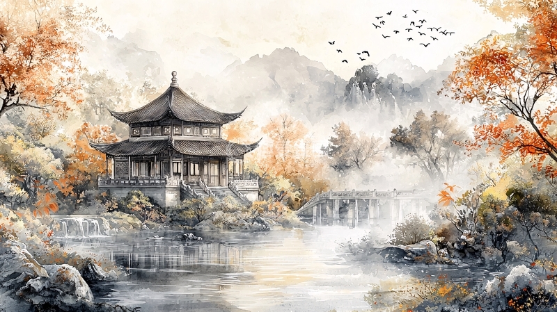 高清大图下载【趣麦麦图】水墨画