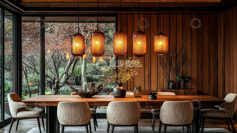 高清大图下载【趣麦麦图】现代简约餐厅吊灯