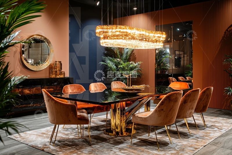 高清大图下载【趣麦麦图】奢华现代餐厅设计