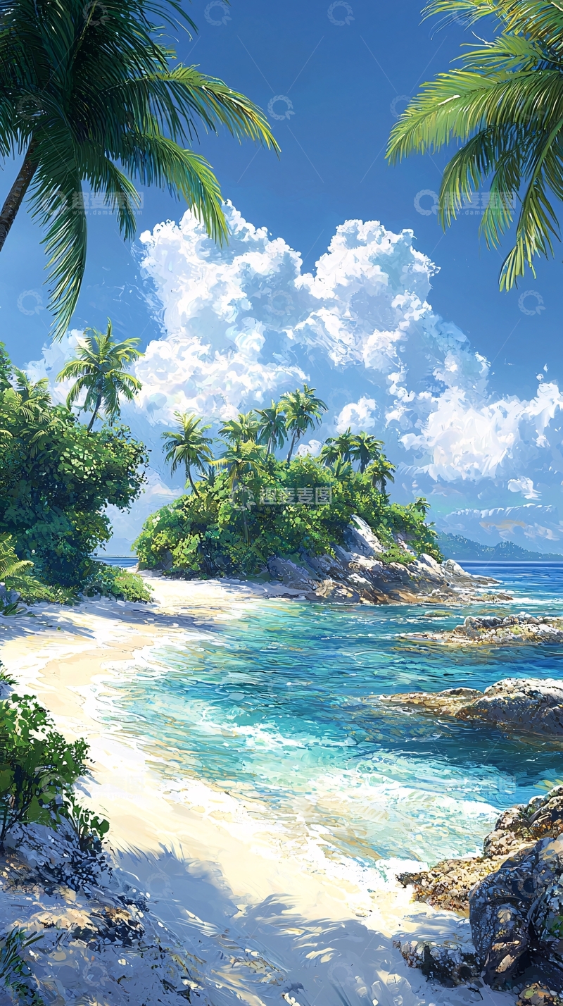高清大图下载【趣麦麦图】热带海滩